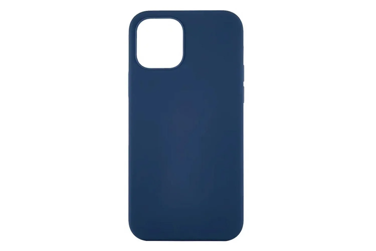Чехол силиконовый для Apple iPhone 12, 12 Pro (темно-синий)