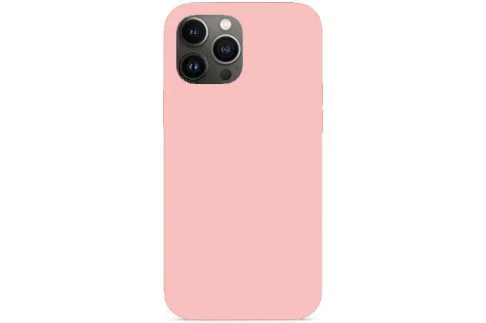 Чехол силиконовый для Apple iPhone 13 Pro Max (нежно - розовый)