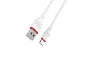 Кабель USB - Type-C BOROFONE BX17 Enjoy charging cable 3A, 1м (белый)