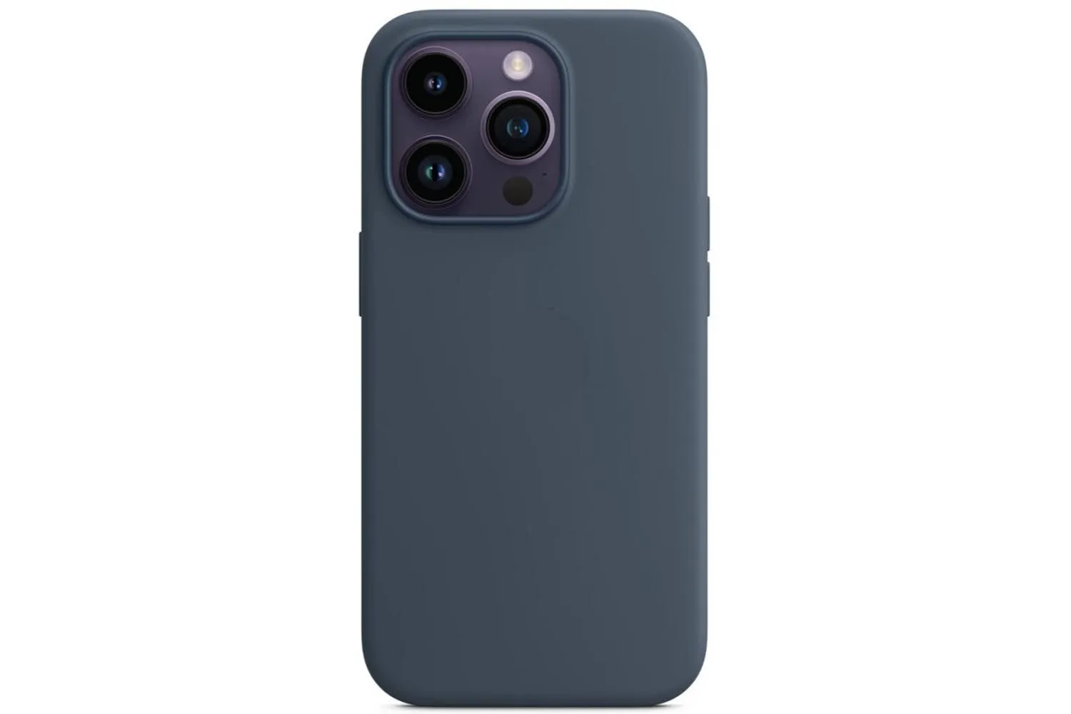 Чехол силиконовый для Apple iPhone 14 Pro (серый)