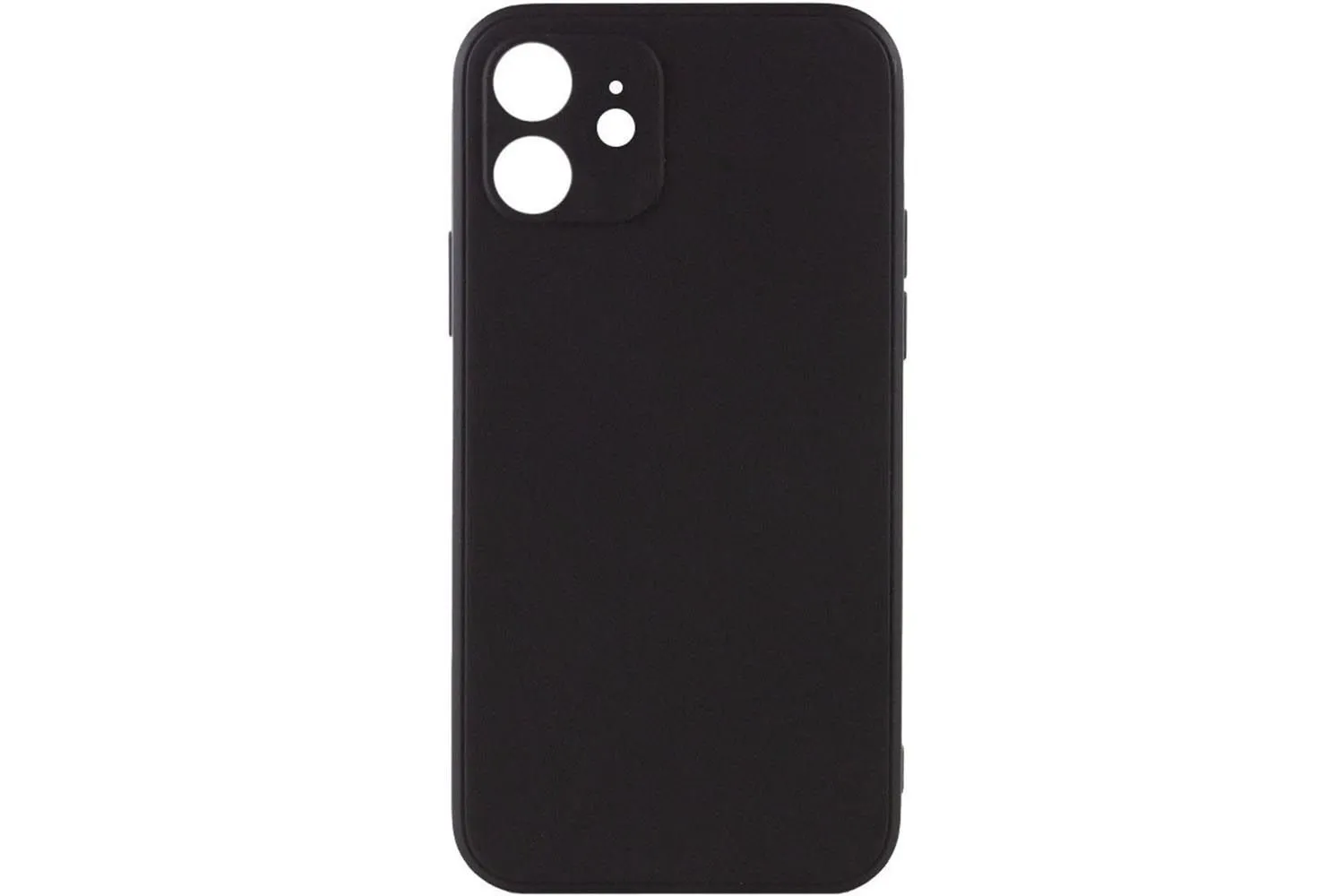 Чехол силиконовый с защитой камеры для Apple iPhone 11 (черный) 