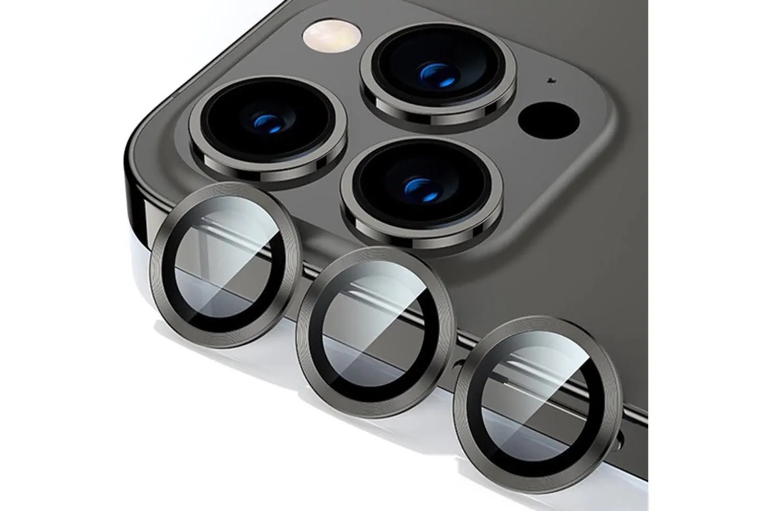 Защитные линзы для камеры Apple iPhone 13 Pro, 13 Pro Max (черный)