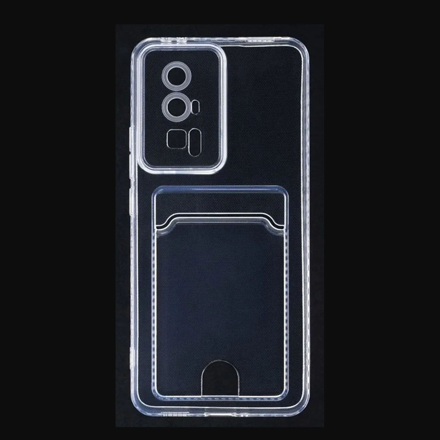 Силиконовый чехол с кармашком под карточку для Xiaomi POCO F5 PRO