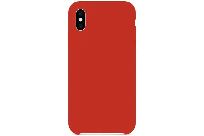 Чехол силиконовый для Apple iPhone X, Apple iPhone Xs Red (красный)