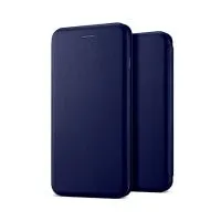 Чехол книжка для Apple iPhone X, iPhone XS (темно-синий)