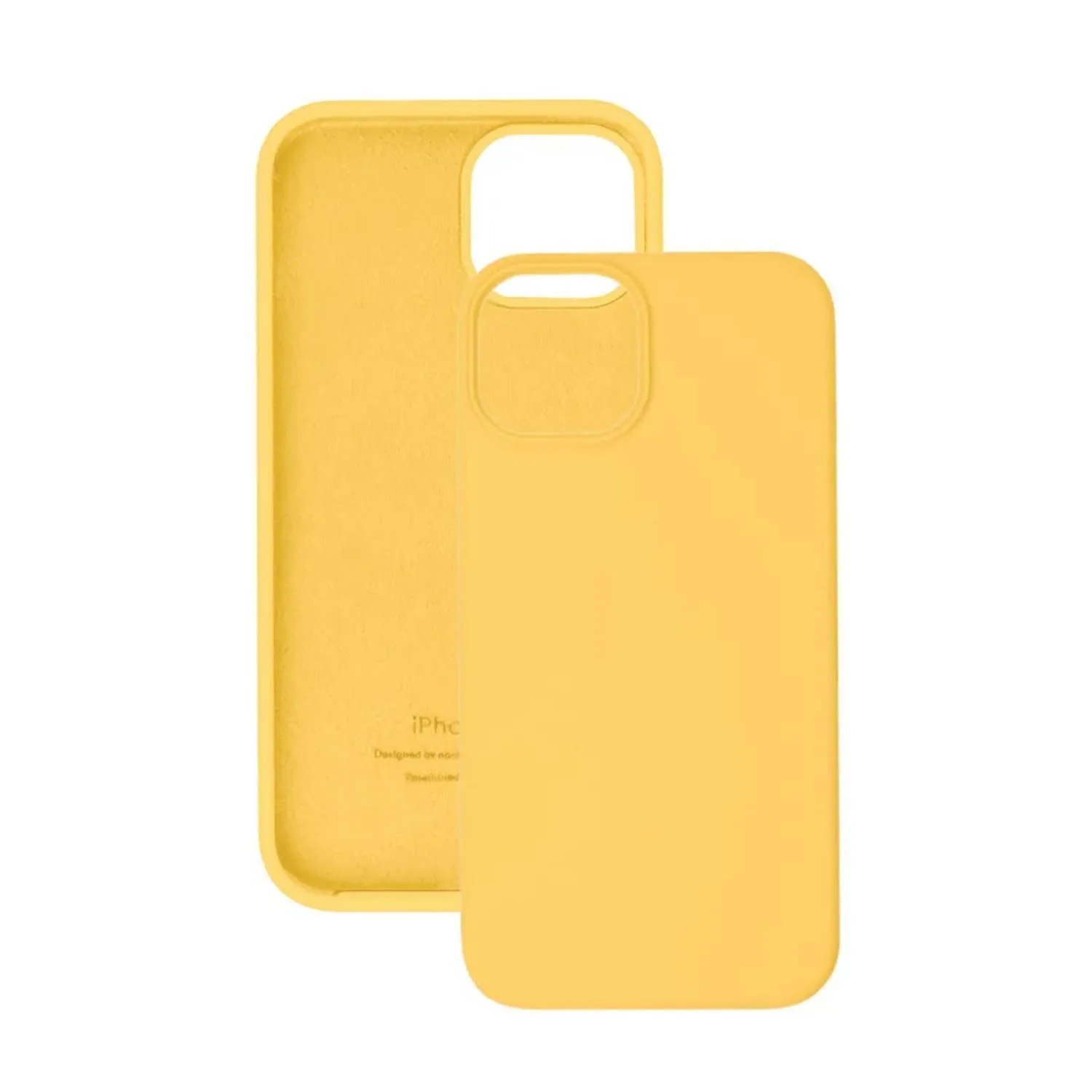 Чехол силиконовый для Apple iPhone 15 Pro (желтый)