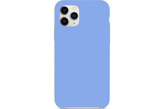 Чехол силиконовый для Apple iPhone 11 Pro полное покрытие (небесно - голубой)