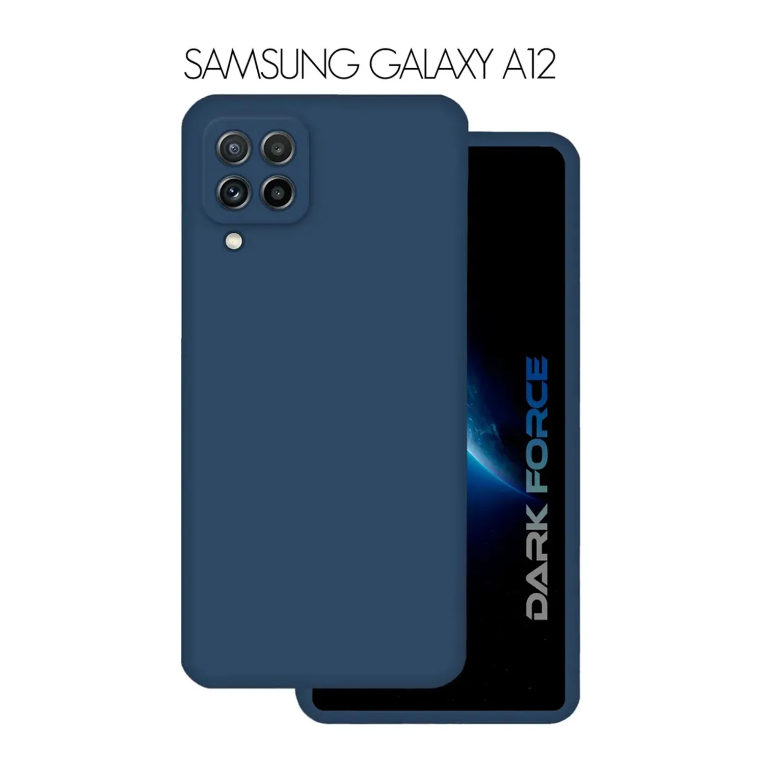 Силиконовый чехол FASHION CASE Samsung Galaxy A12 2020, A12 2021 (темно-синий)