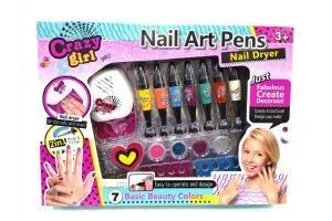 Детский маникюрный набор для девочек, с сушилкой "Nail Art Pens"