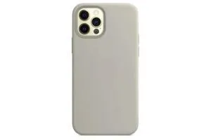 Чехол силиконовый для Apple iPhone 14 Pro Max (серый песок)