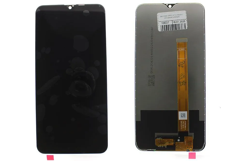 Дисплей OPPO A7, OPPO A5S в сборе с сенсором (черный)