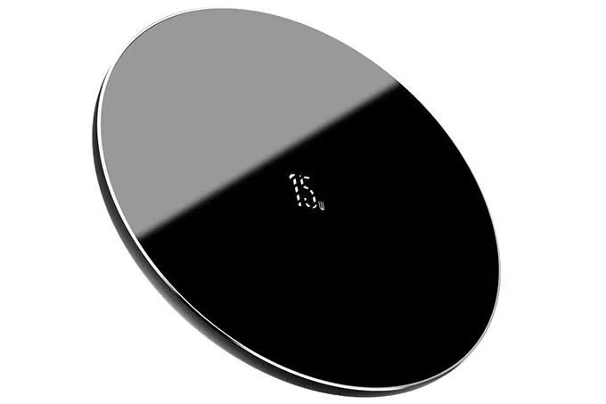 Беспроводное зарядное устройство BASEUS Simple Wireless Charger, с кабелем Type-C, 2A, 15W (черный)