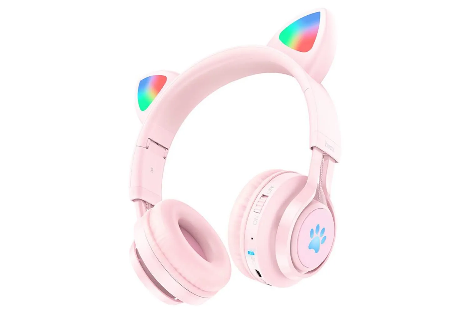 Наушники полноразмерные Bluetooth HOCO W39 Cat ear wireless (розовый)