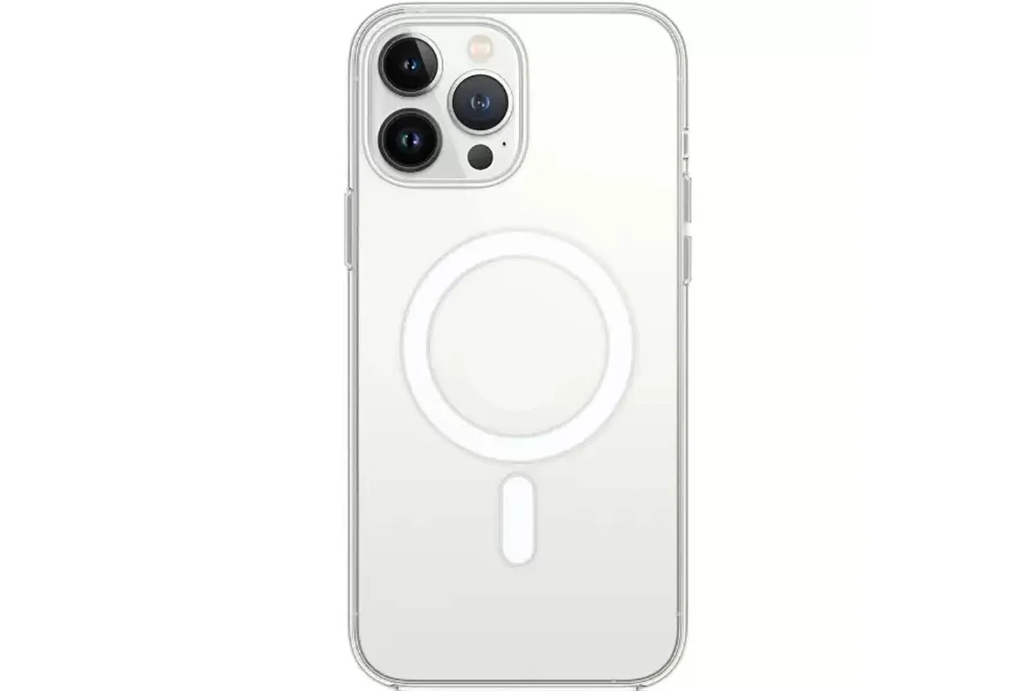 Чехол силиконовый для Apple iPhone 13 Pro Max Clear Case с MagSafe (прозрачный)