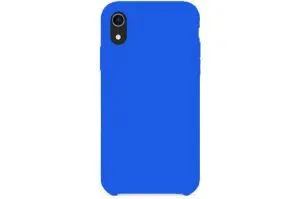 Чехол силиконовый для Apple iPhone Xr (насыщеный синий)