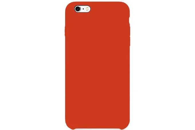 Чехол силиконовый для Apple iPhone 6 Plus 6S Plus 5.5 (оранжевый шафран)