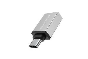 Переходник OTG BOROFONE BV3 Type-C USB Adapter (серый)