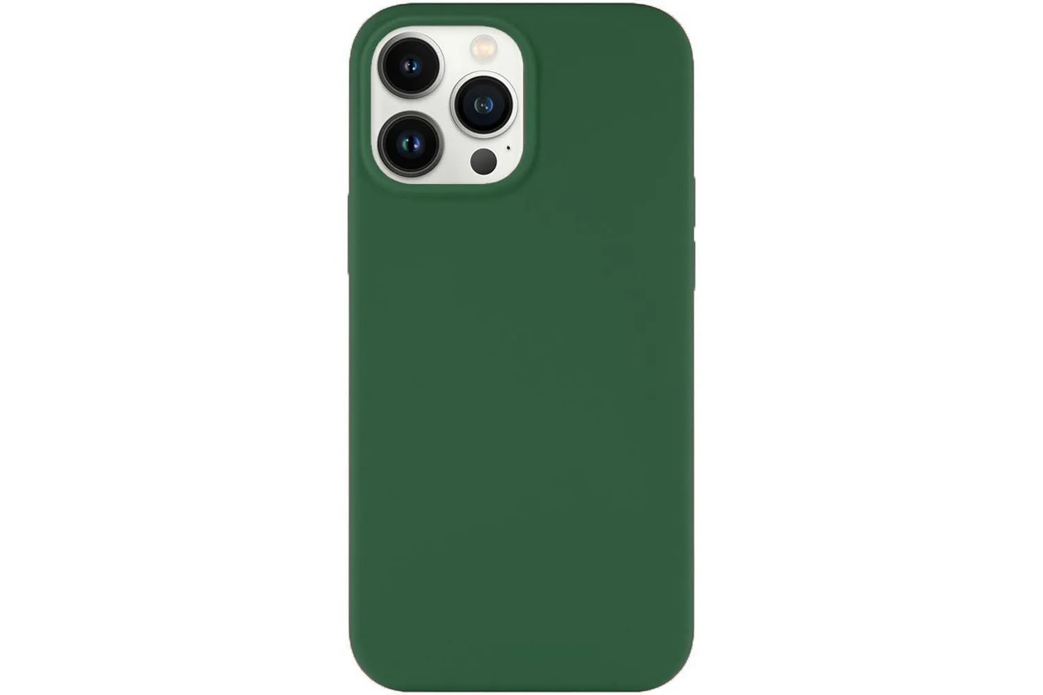 Чехол силиконовый для Apple iPhone 13 pro (тёмно-зелёный)
