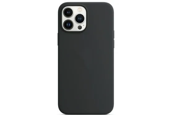 Чехол силиконовый для Apple iPhone 13 Pro Max полное покрытие (черный)