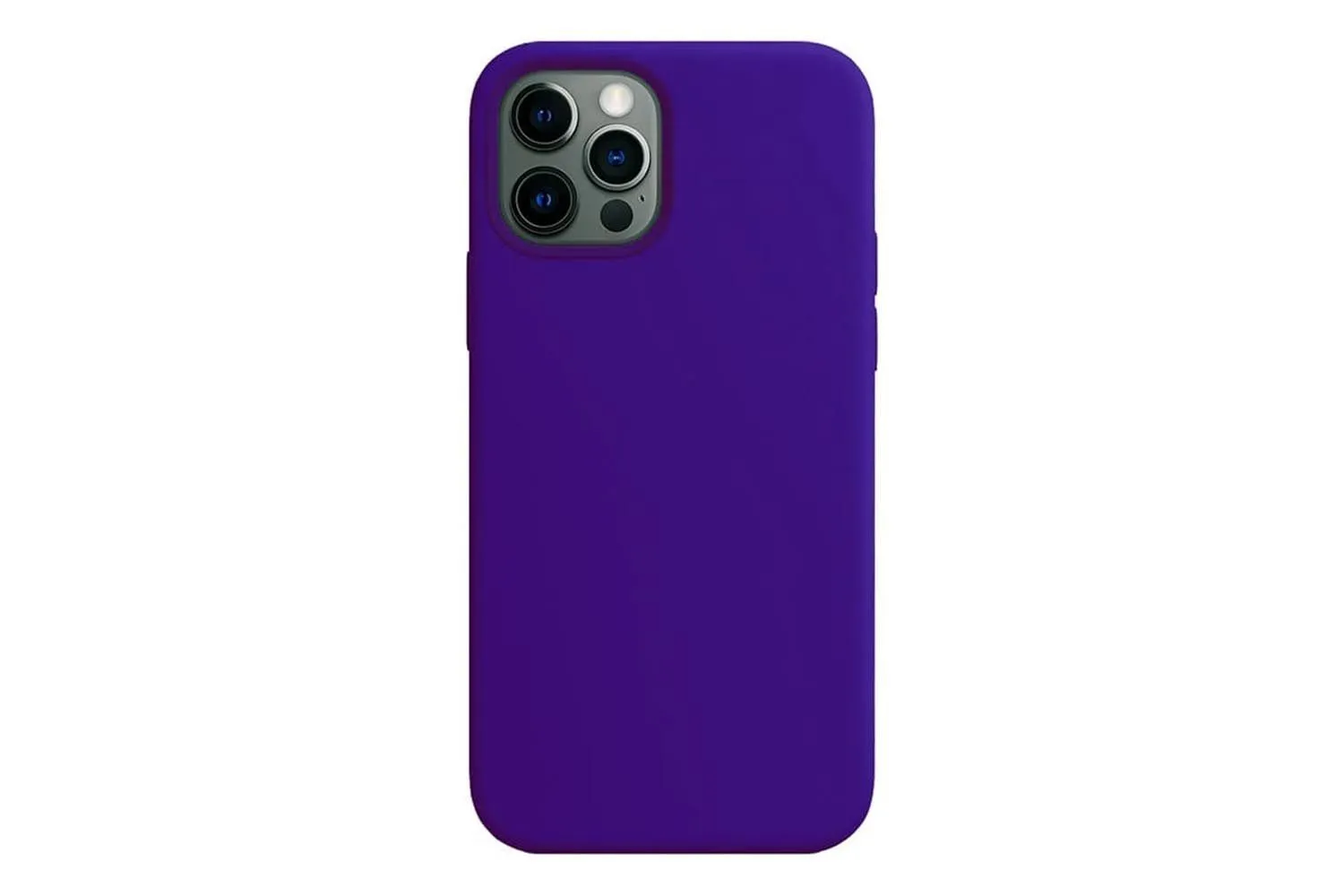 Чехол силиконовый для Apple iPhone 12,12 Pro (фиолетовый)