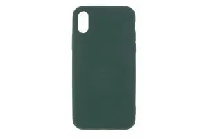 Чехол силиконовый для Apple iPhone X, Apple iPhone Xs (темно - зеленый)