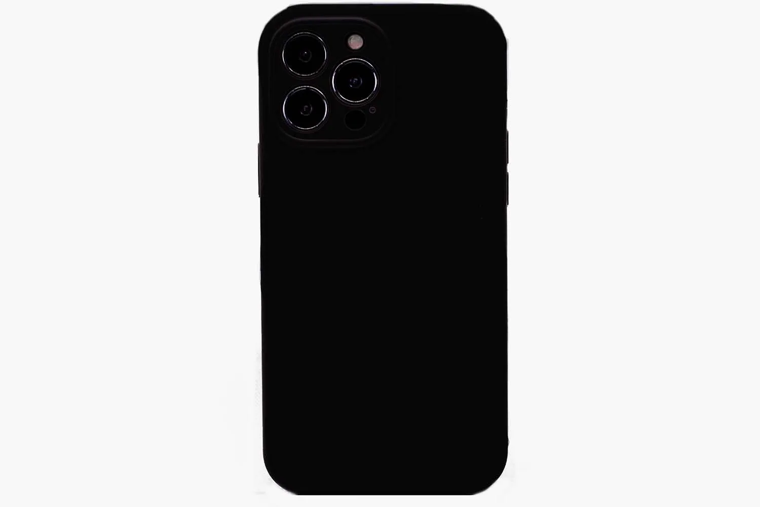 Чехол силиконовый с защитой камеры для Apple iPhone 12 Pro Max (чёрный)