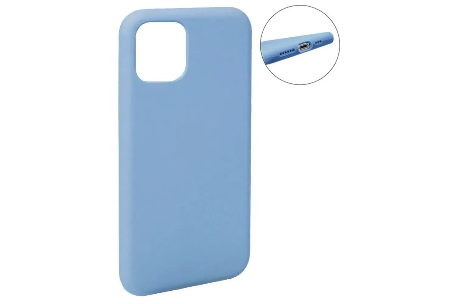Чехол силиконовый для Apple iPhone 11 Pro Max (светло - синий)