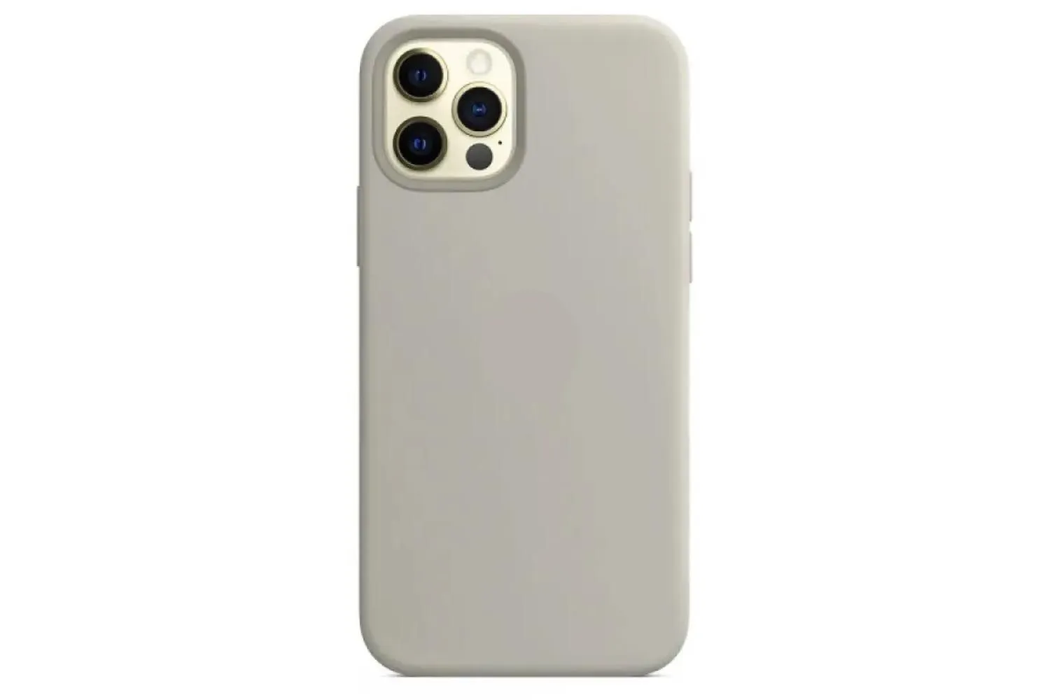 Чехол силиконовый для Apple iPhone 14 Pro Max (серый песок)