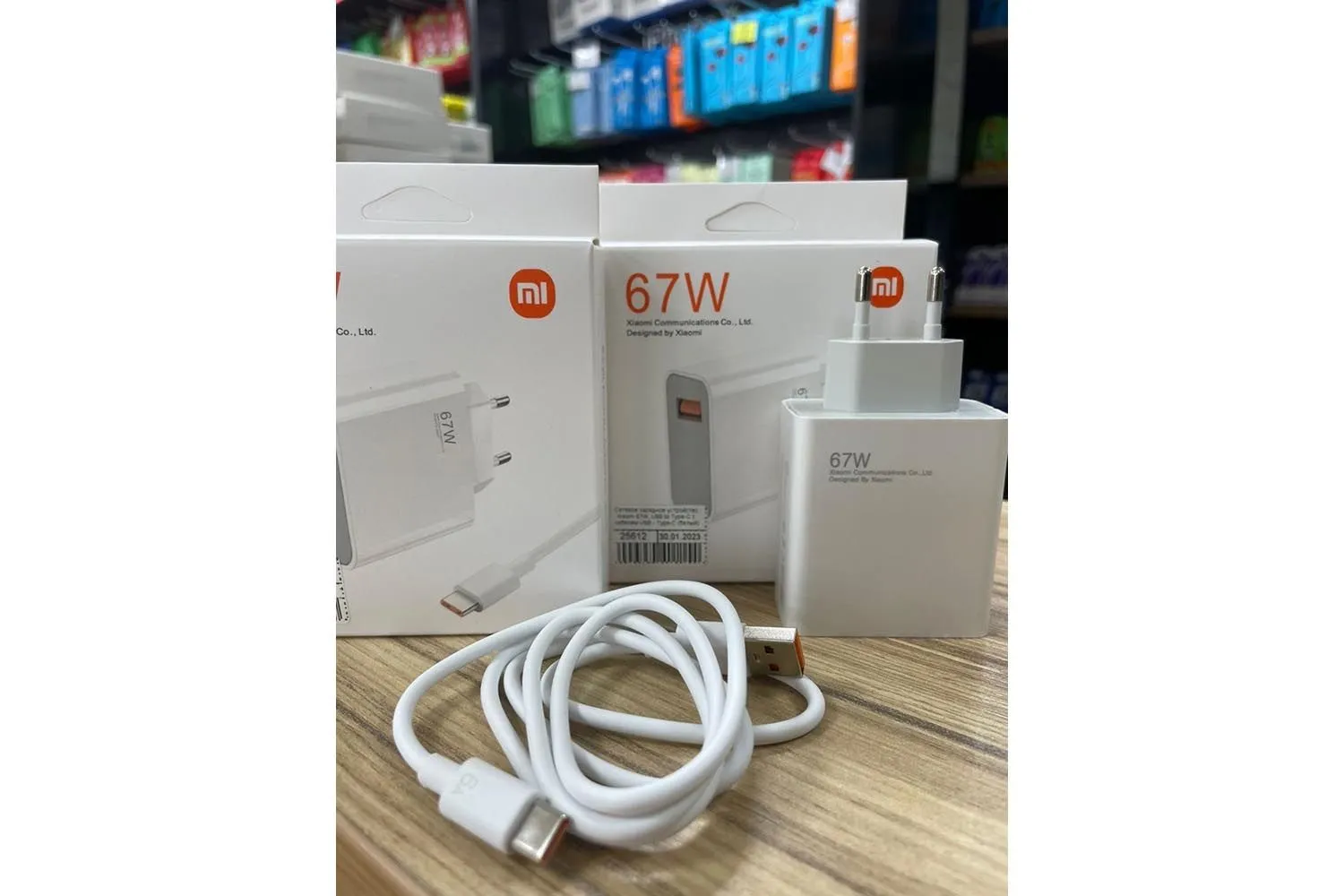 Сетевое зарядное устройство Xiaomi 67W, USB to Type-C с кабелем USB - Type-C (белый)
