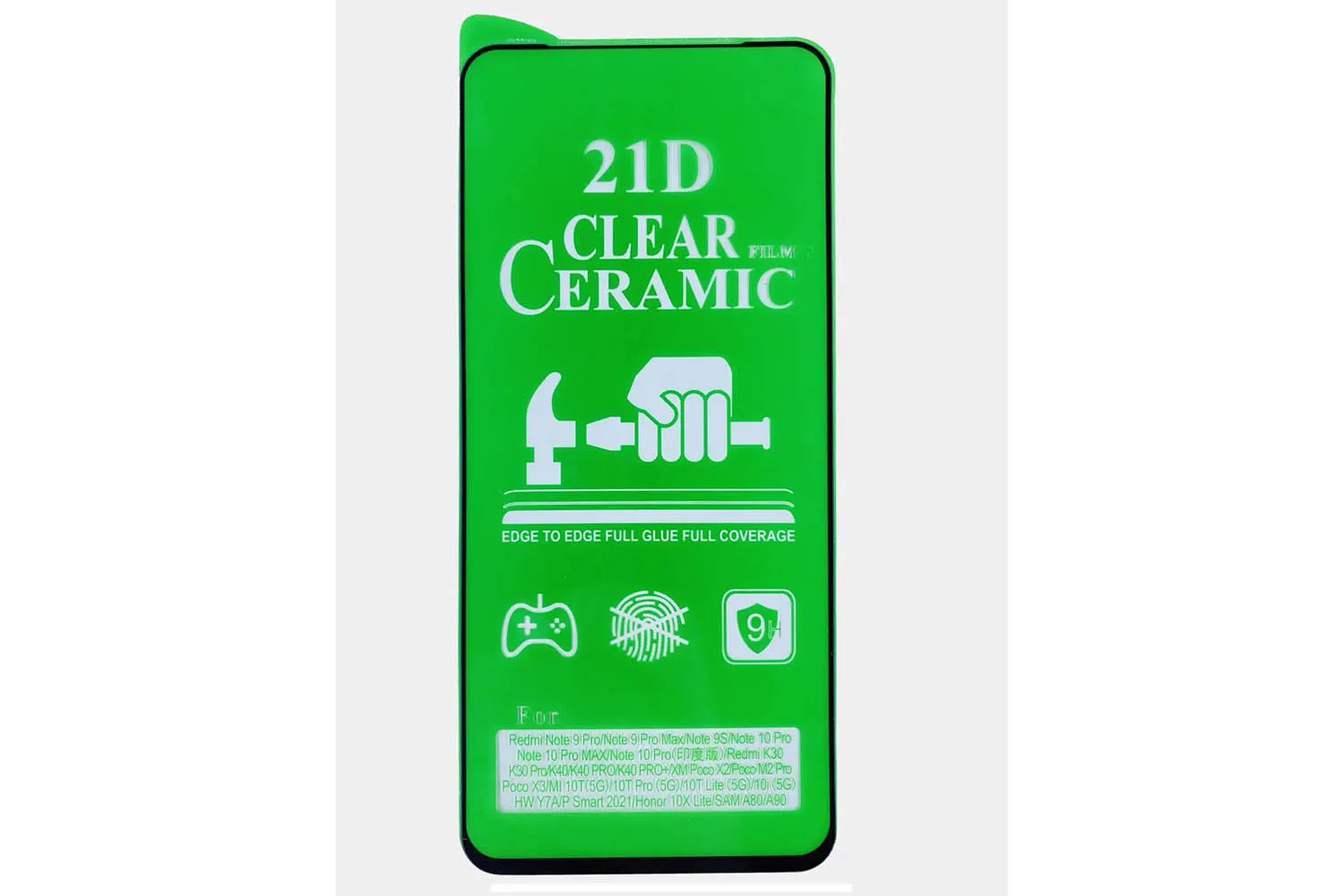 Противоударное стекло/пленка керамическое Ceramic для дисплея Xiaomi Redmi Note 9S, POCO X3, X3 Pro,