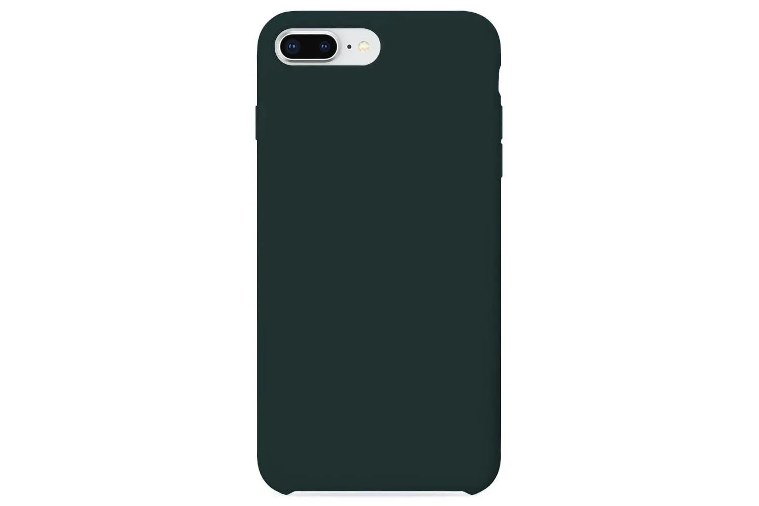 Чехол силиконовый для Apple iPhone 7 Plus, Apple iPhone 8 Plus (темно зеленый)