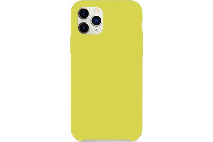 Чехол силиконовый для Apple iPhone 11 Pro полное покрытие (лимонный)