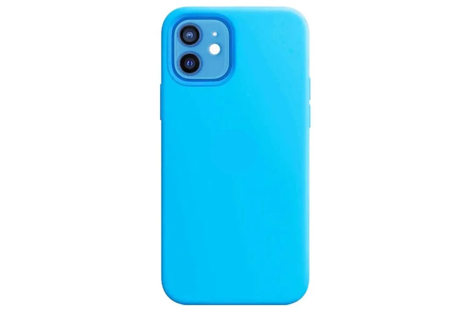 Чехол силиконовый для Apple iPhone 12,12 Pro (голубой)