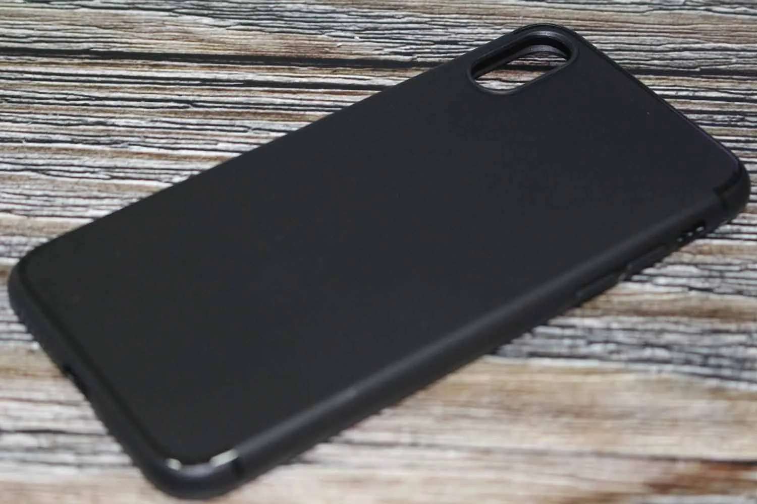 Чехол силиконовый для 1.2mm для Apple iPhone X, Apple iPhone Xs Type 1 (черный)