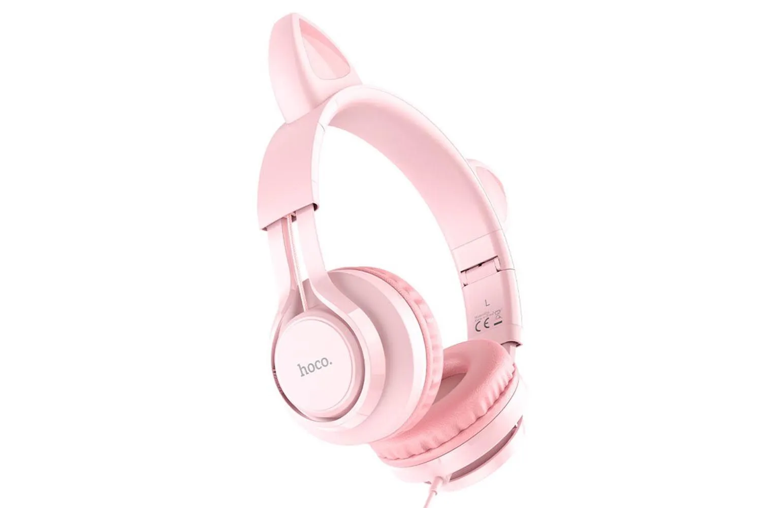 Наушники полноразмерные проводные HOCO W36 Cat ear wireless (розовый)