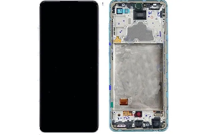 Дисплей Samsung Galaxy A72 2021 SM-A725F (синий) Оригинал GH82-25460B, цена с установкой в АСЦ