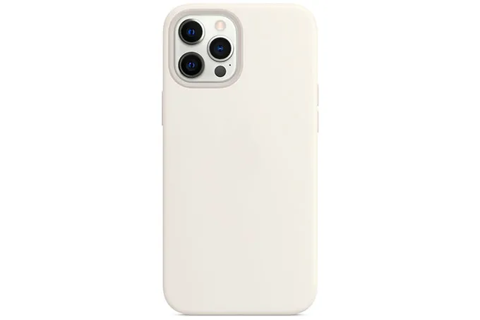 Чехол силиконовый для Apple iPhone 12 Pro Max (белый)