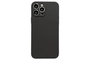 Чехол силиконовый с защитой камеры для Apple iPhone 13 Pro Max (графит)