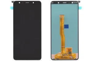 Дисплей Samsung Galaxy A7 2018 SM-A750F (черный) Оригинал GH96-12078A, цена с установкой в АСЦ