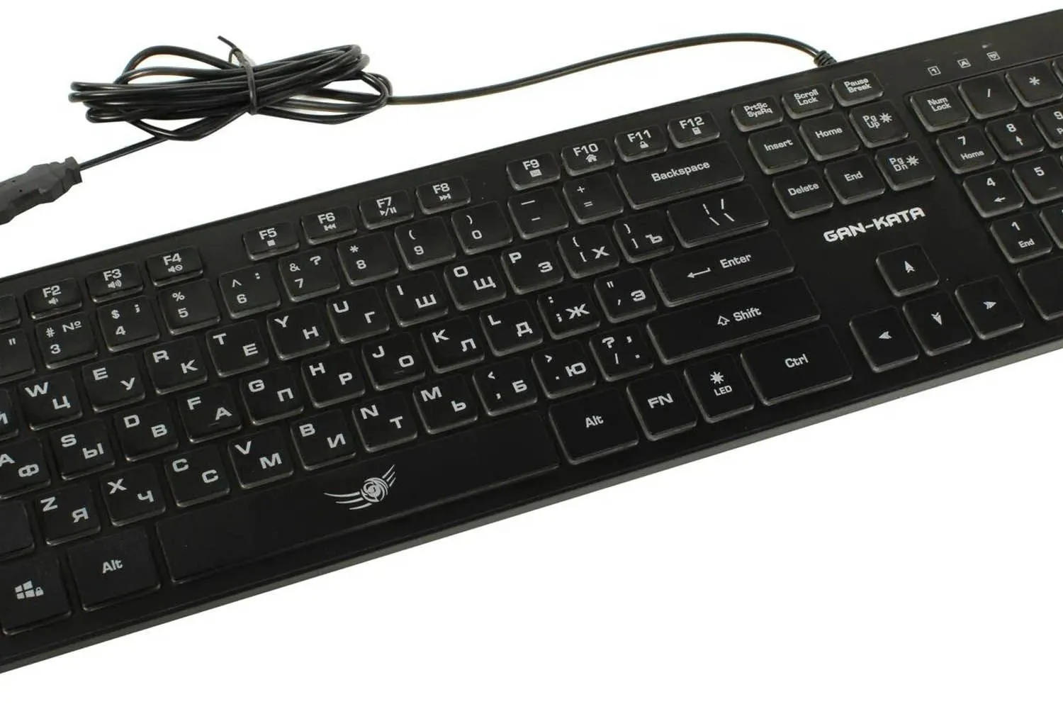 Клавиатура игровая KGK-17U (черный) Dialog Gan-Kata, с RGB-подсветкой, USB, черная