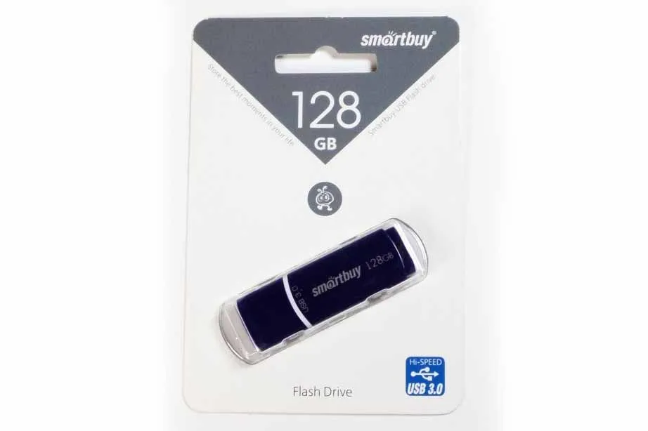 Флеш-накопитель USB 3.0 128GB SmartBuy Crown (синий) 