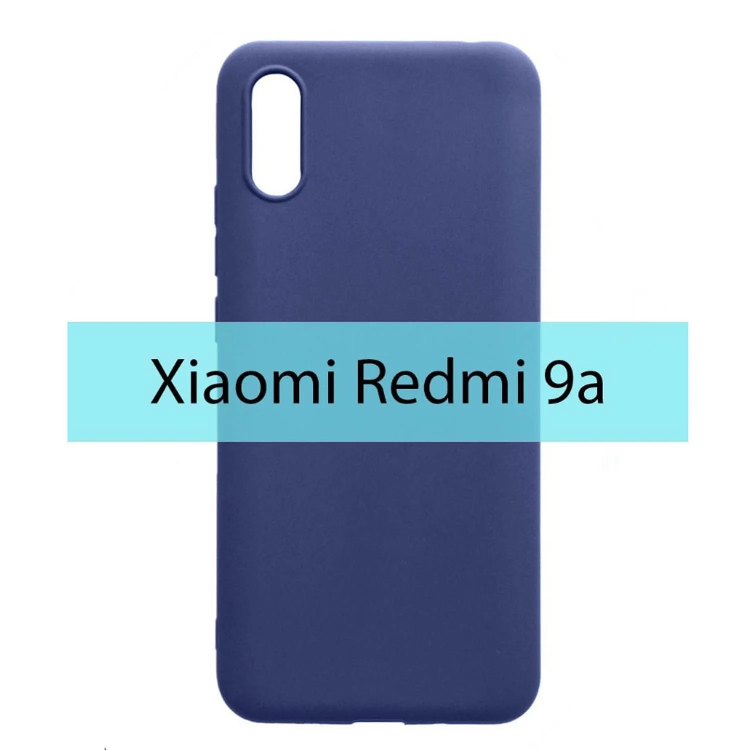 Силиконовый чехол FASHION CASE Xiaomi Redmi 9A (темно-синий)