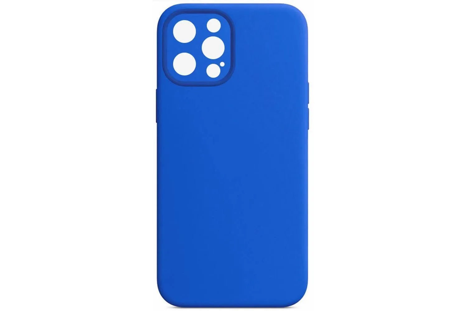 Чехол силиконовый с защитой камеры для Apple iPhone 13 Pro Max (ярко - синий)