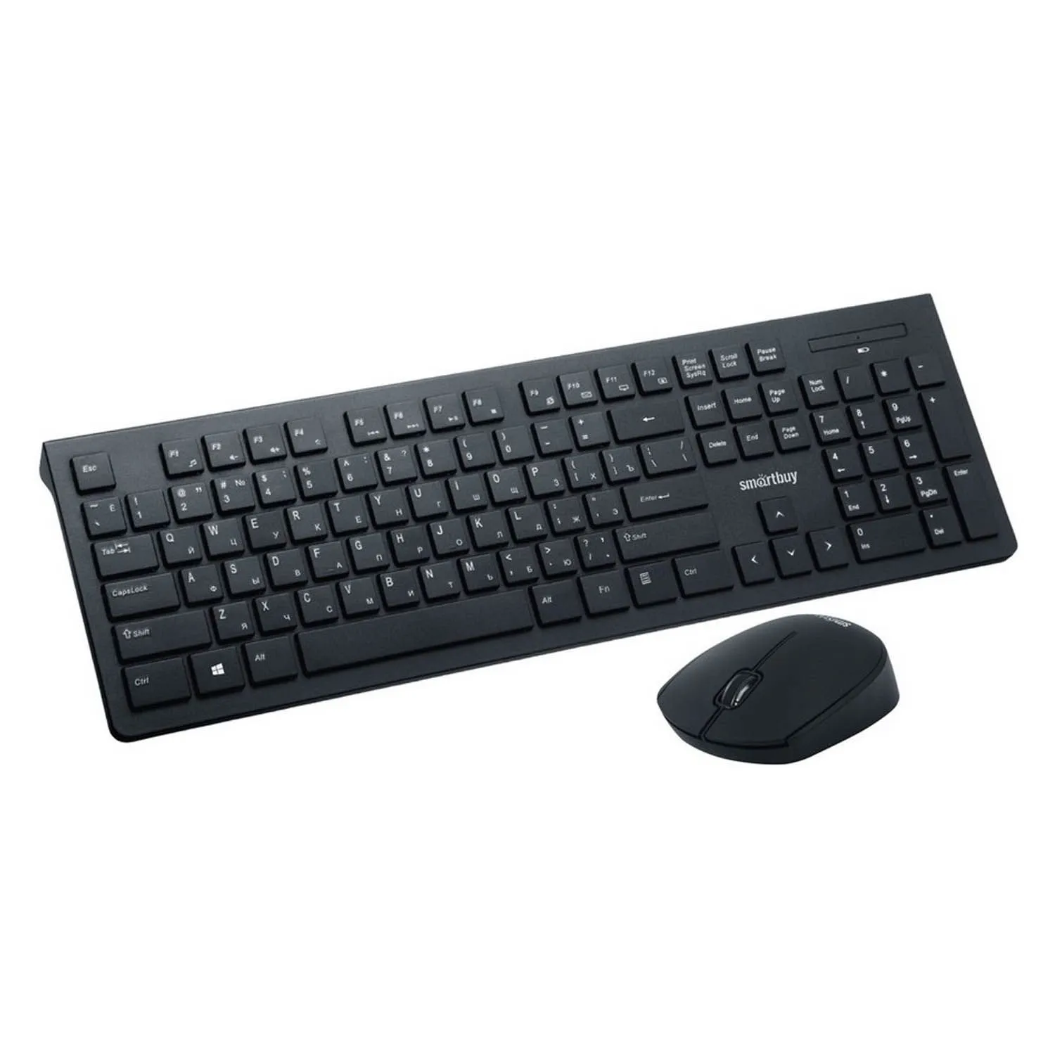Комплект клавиатура+мышь беспроводные Smartbuy 206368AG-K (черный)