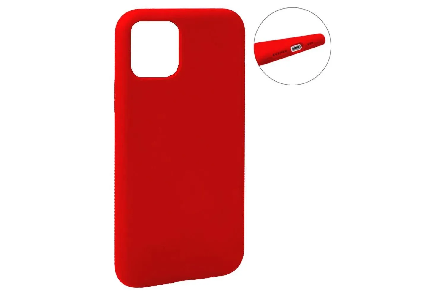 Чехол силиконовый для Apple iPhone 11 Pro Max полное покрытие (красный) 