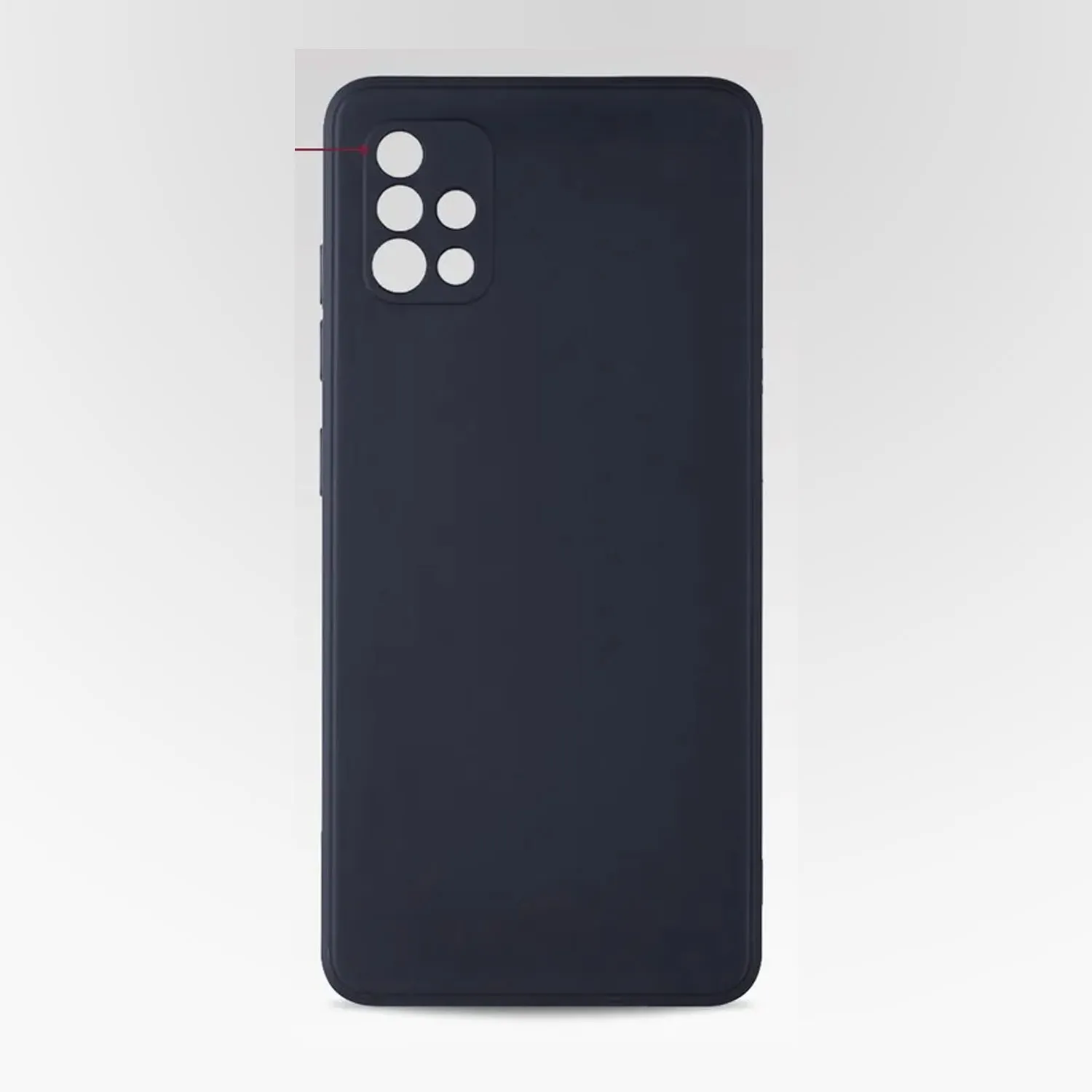 Cиликоновый чехол FASHION CASE Samsung Galaxy A51 (черный)
