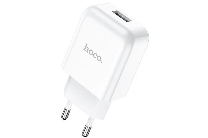 Сетевое зарядное устройство HOCO N2 Vigour, 1 USB, 2100mA (белый)