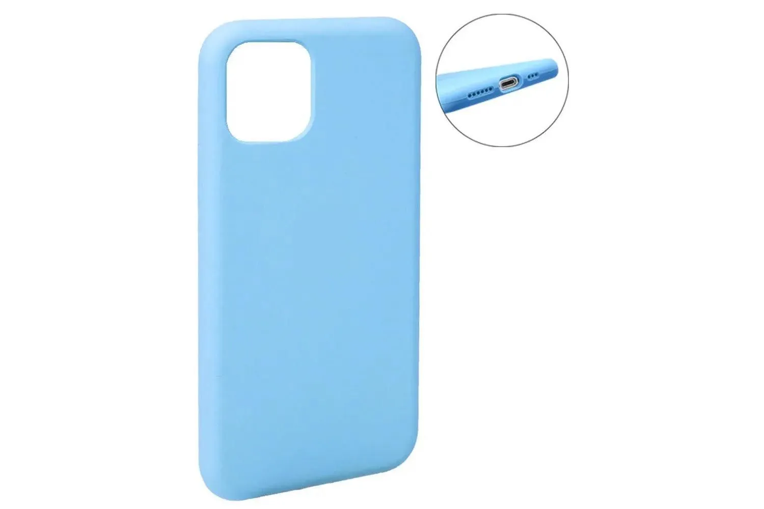 Чехол силиконовый для Apple iPhone 11 Pro Max (голубой)
