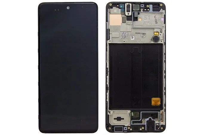 Дисплей Samsung Galaxy A51 SM-A515F в рамке (черный) INCELL (без датчика приближеня)