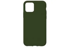Чехол силиконовый для Apple iPhone 12 Pro Max (тёмно - зелёный)